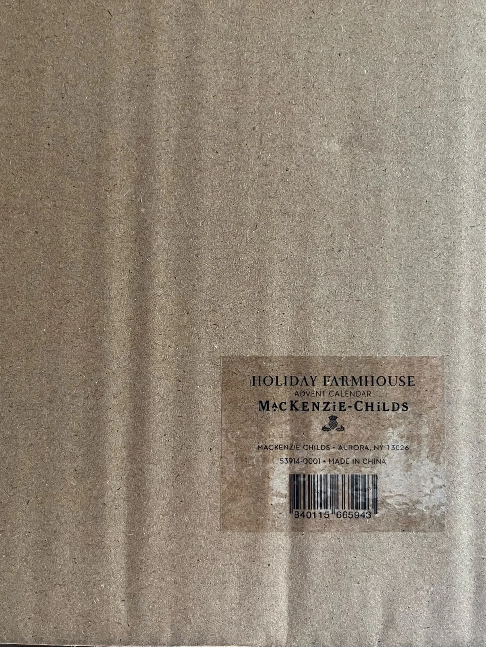 MacKenzie-Childs Farmhouse Christmas Advent Calendar - NEW